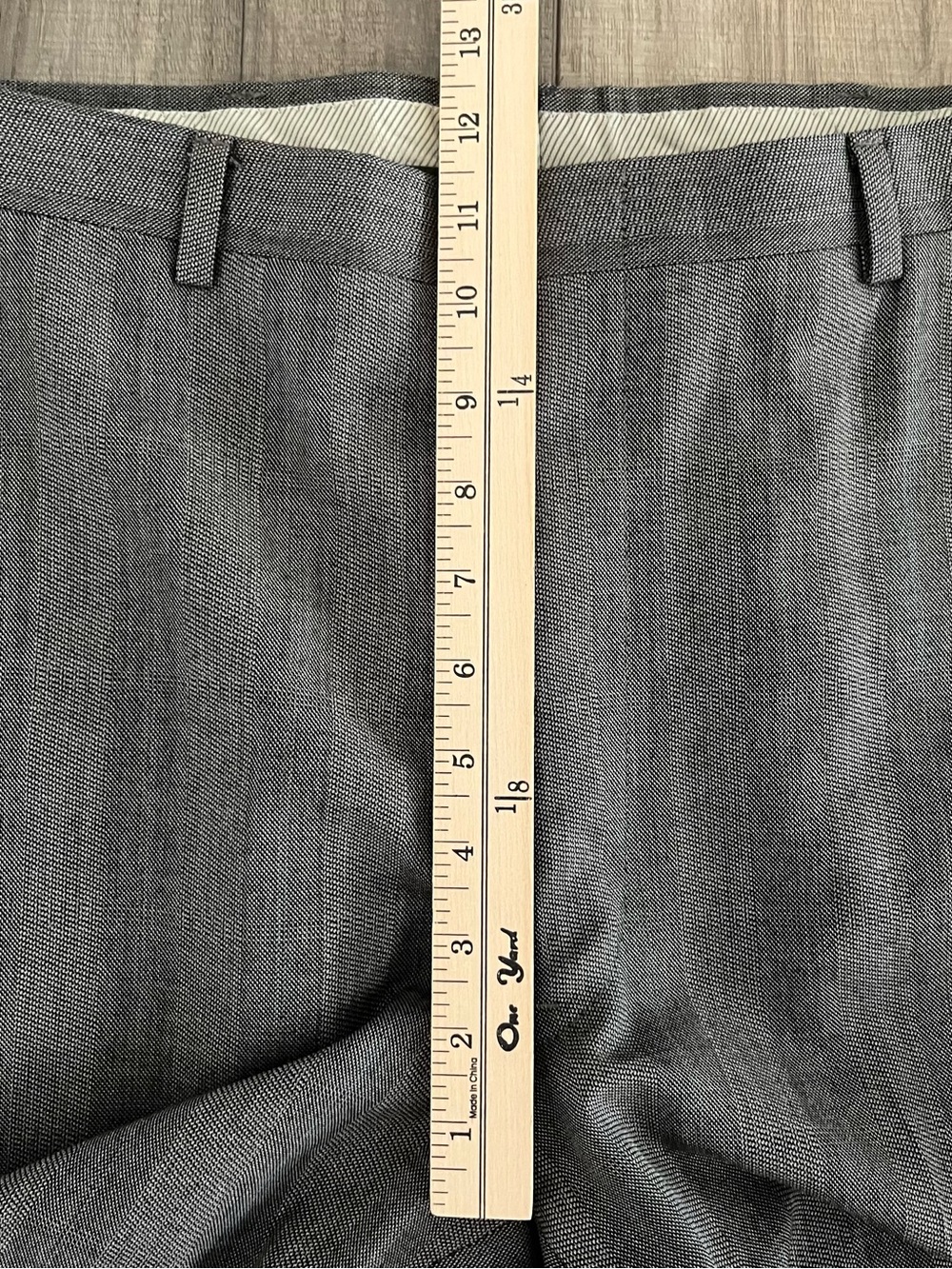 Vintage Christian Dior Monsieur Men’s Gray Striped Two-Piece Suit Business 40R - Picture 14 of 16